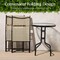 Best Choice Products 3-Piece Patio Bistro Dining Furniture Set w/ Round Textured Glass Tabletop, Folding Chairs